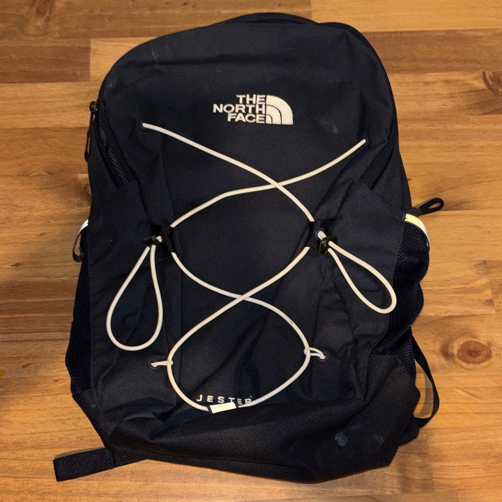 The North Face Black and White Backpack